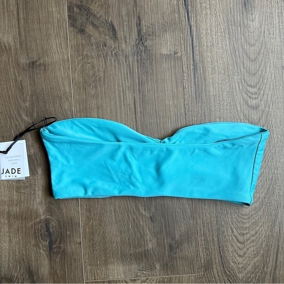 NWT Jade Swim Ava Bandeau Top Teal - Size Medium - Picture 5 of 6